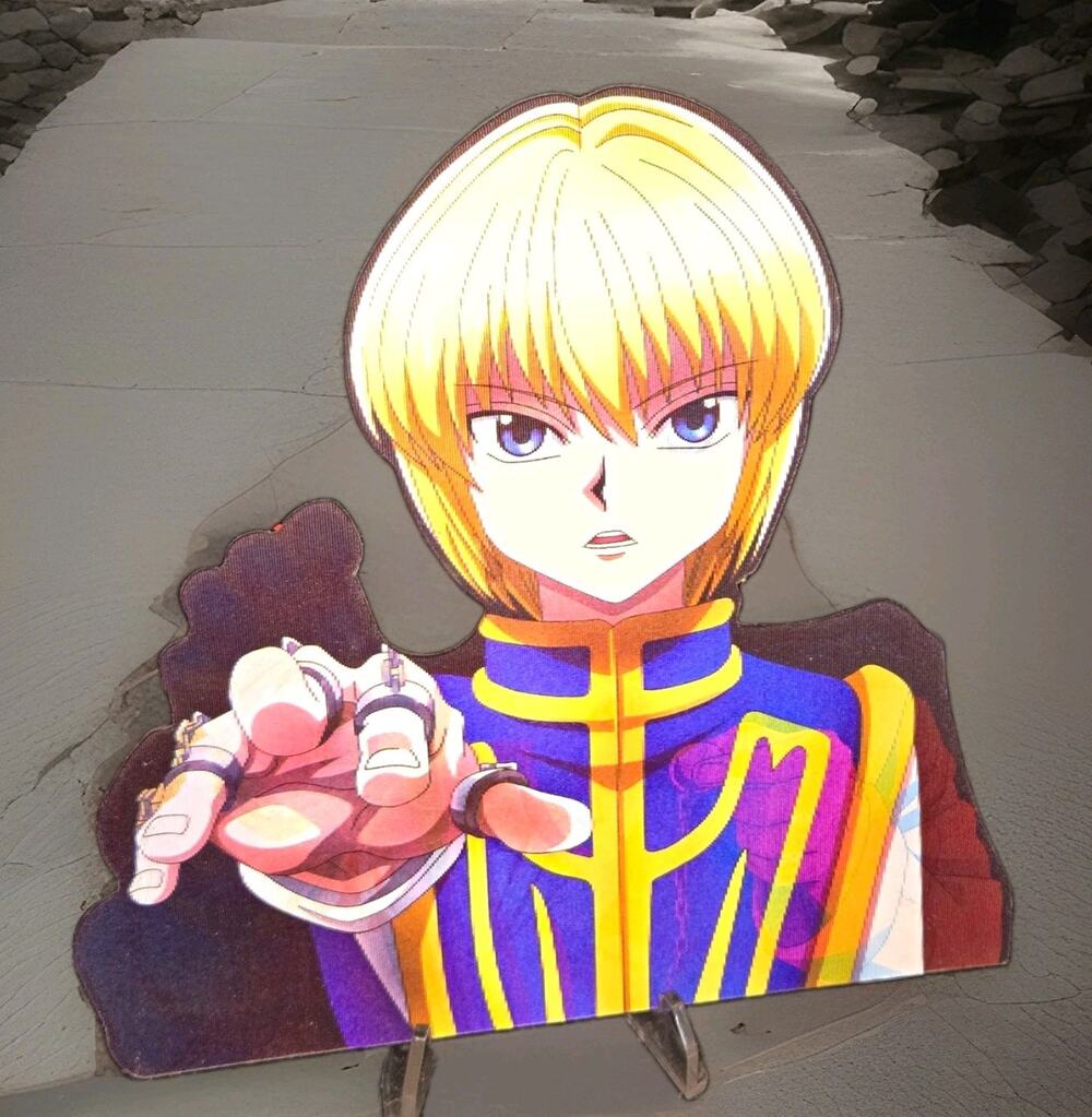Hunter X Hunter Kurapika Kurta 3D Lenticular Motion Car Sticker Decal Peeker